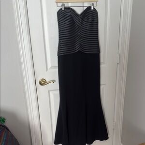 Vintage black strapless Daymor couture dress size 8